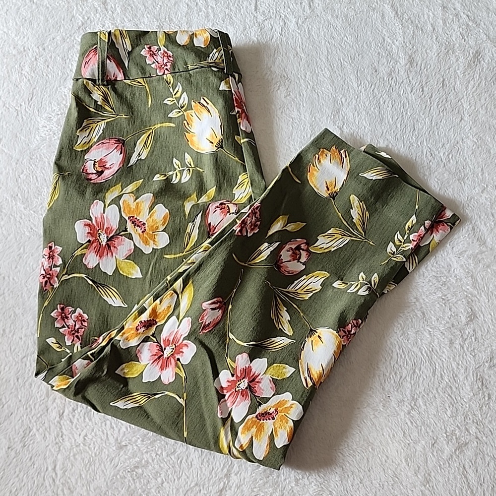 Jules & Leopold Floral Green Pants